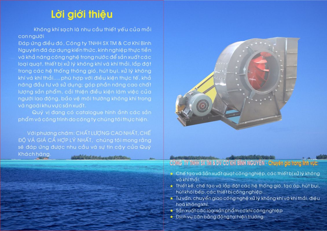 CÔNG TY TNHH THƯƠNG MẠI VÀ DỊCH VỤ CƠ KHÍ BÌNH NGUYÊN